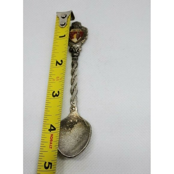 Rare Japan Graphic Vintage Silver Mini Collectible Spoon Home Décor - Picture 10 of 12
